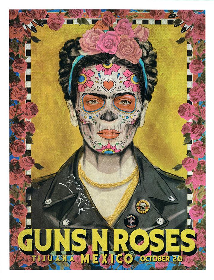 LITHORATI - Guns N' Roses - Not in This Lifetime - Lithograph